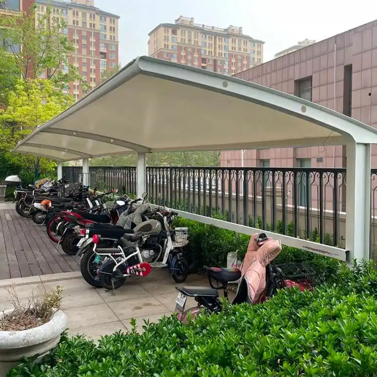 三亚膜结构电动车棚